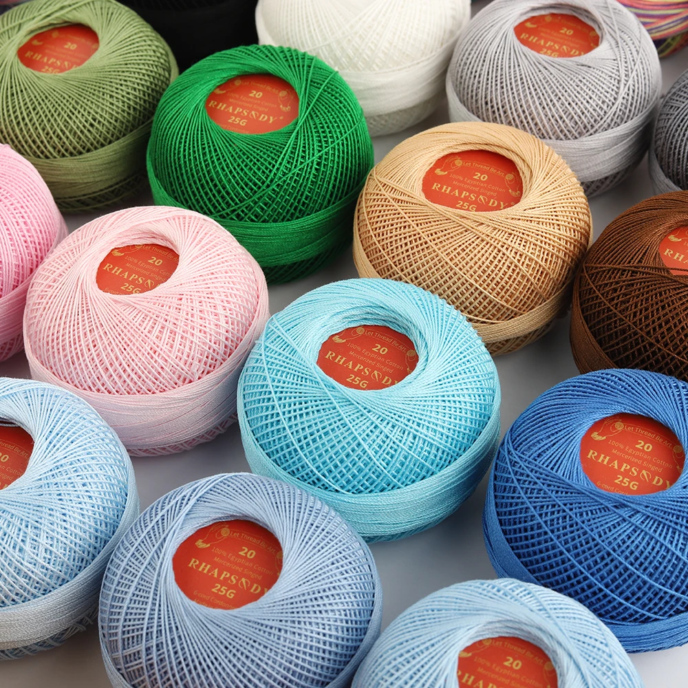 Хлопковая Жемчужная Нить 20 размеров 6 шнуров 36 цветов идеально подходит для