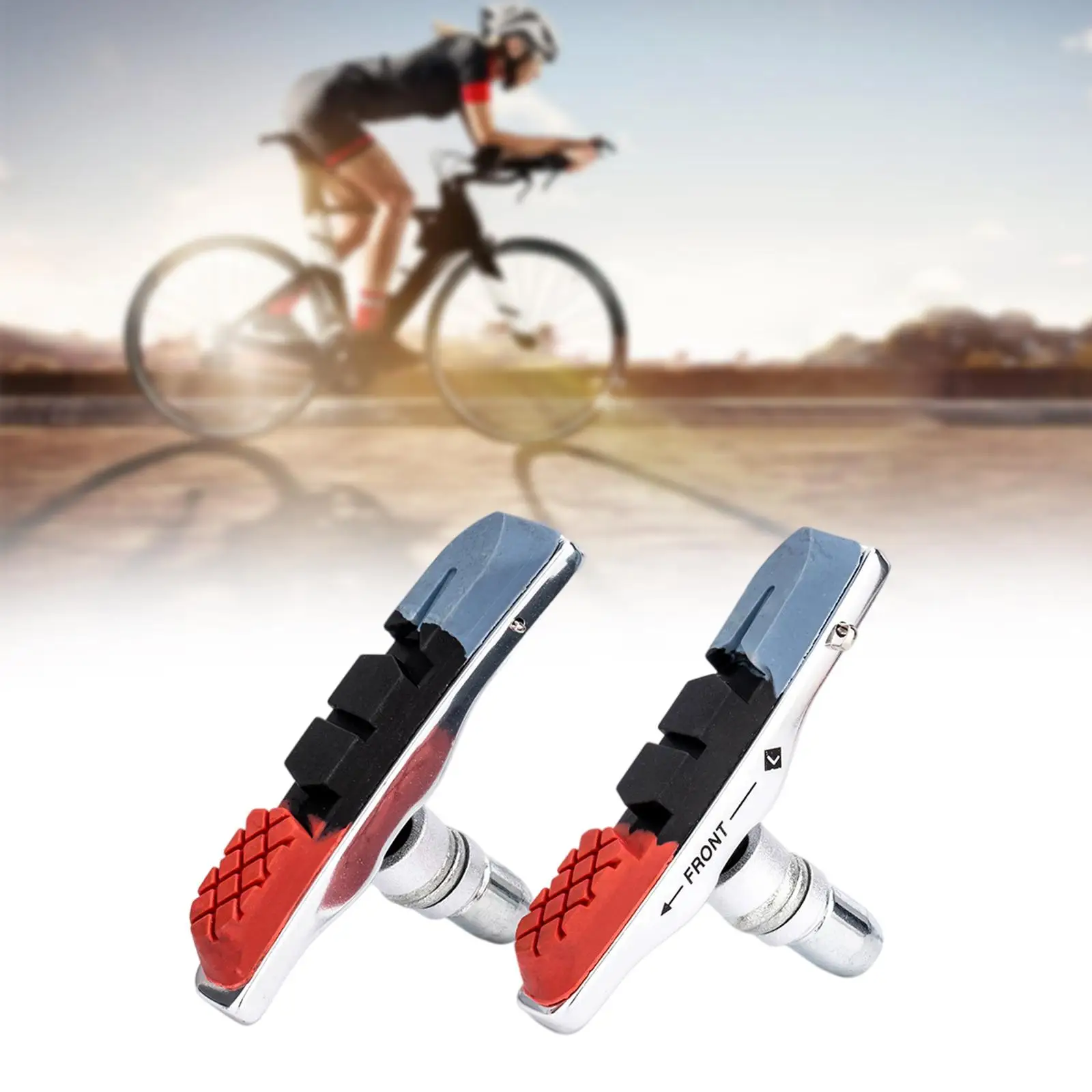 

2Pcs Bike Brake Blocks Set V-Brake Pads Brake Shoes for Road Bicycle Parts