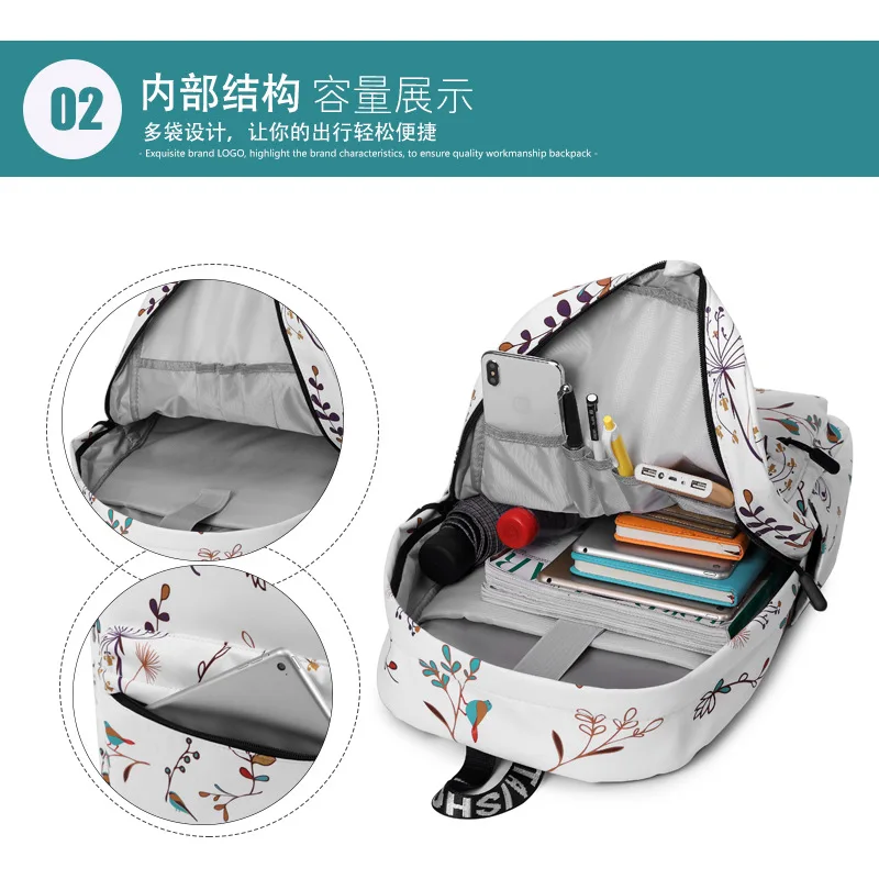 Fashion Backpack Children School Bags for Girls Waterproof Large School Backpack for Teenagers Schoolbag kids Travel Bag Mochila