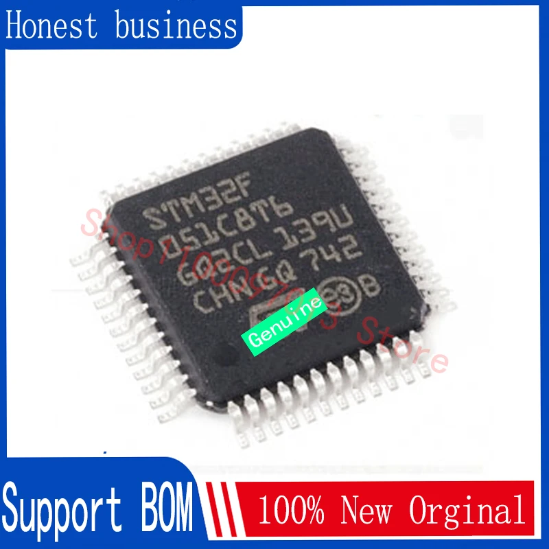 1 шт./лот 100% новый STM32F051C8T6 STM32F 051C8T6 QFP-48 чипсет |