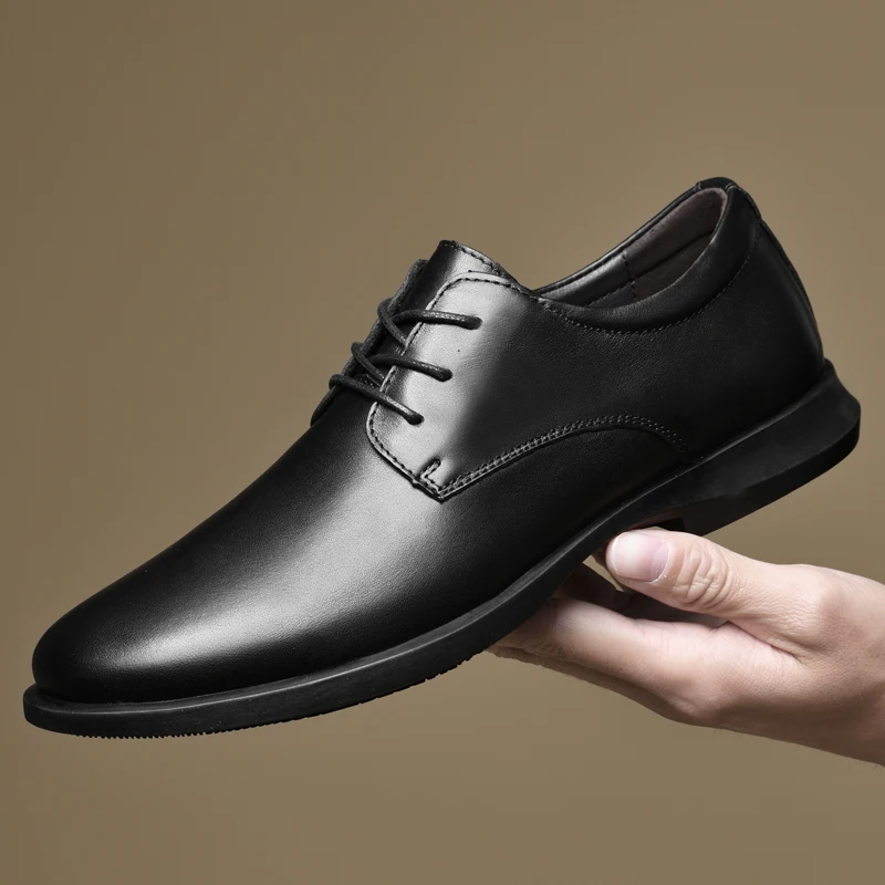 

men shoes fashion Business Dress Men Shoes Classic genuine Leather Men Suits Shoes Fashion Lace-up Dress Shoes Men Oxfords