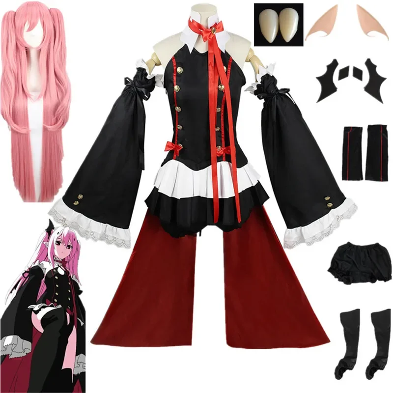 Seraph Of The End Krul Tepes Косплей Костюм Униформа аниме Owari no Witch вампир лоскуты одежда для