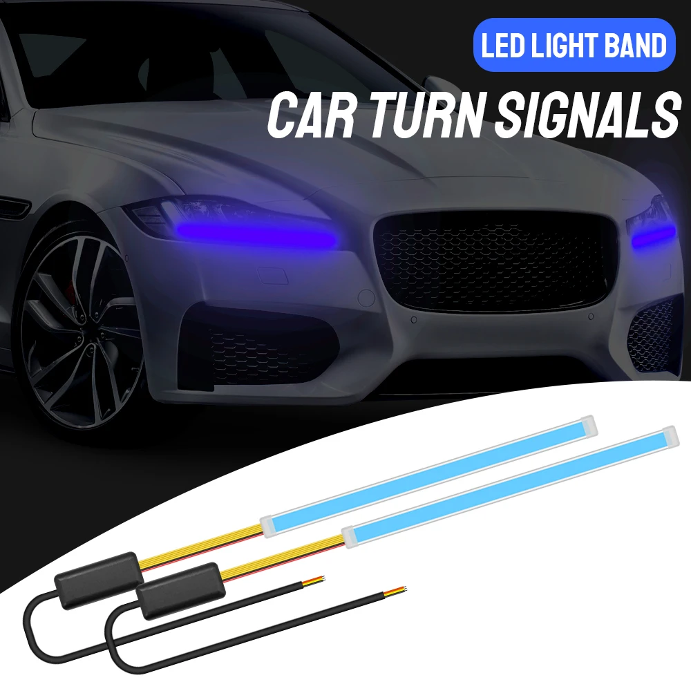 

Turn Signals DRL Universal Flexible Soft Tube Lamp Car LED Strips 2Pcs/set 30 45 60cm Daytime Running Light