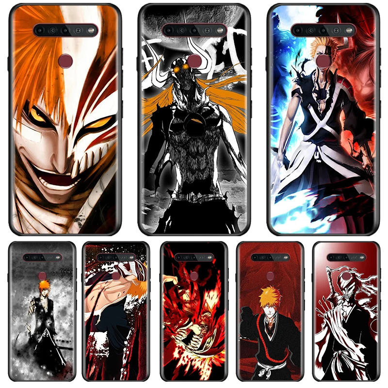 

Comic Bleach Ichigo Hollow Cover LG K92 K42 K22 K71 K61 K51S K41S K30 K20 2019 Q60 V60 V50 S V40 V30 G8 Black Phone Case
