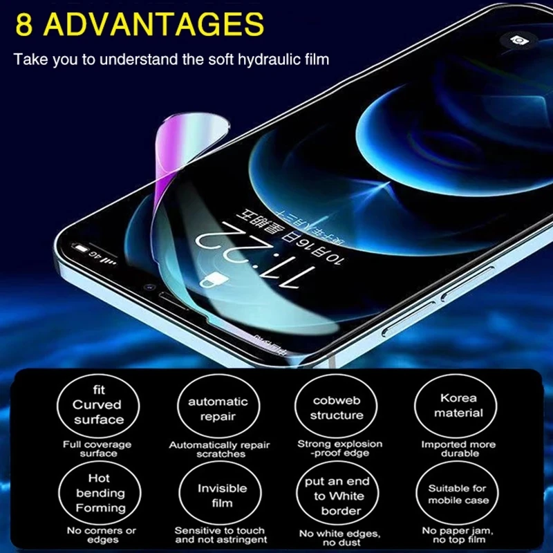 Screen Film For POCO X4 X3 Pro NFC F3 F4 GT F2 M3 M4 M5 Pro M5S Protective Glass Hydrogel Film 4PCS 2PCS Full Curved