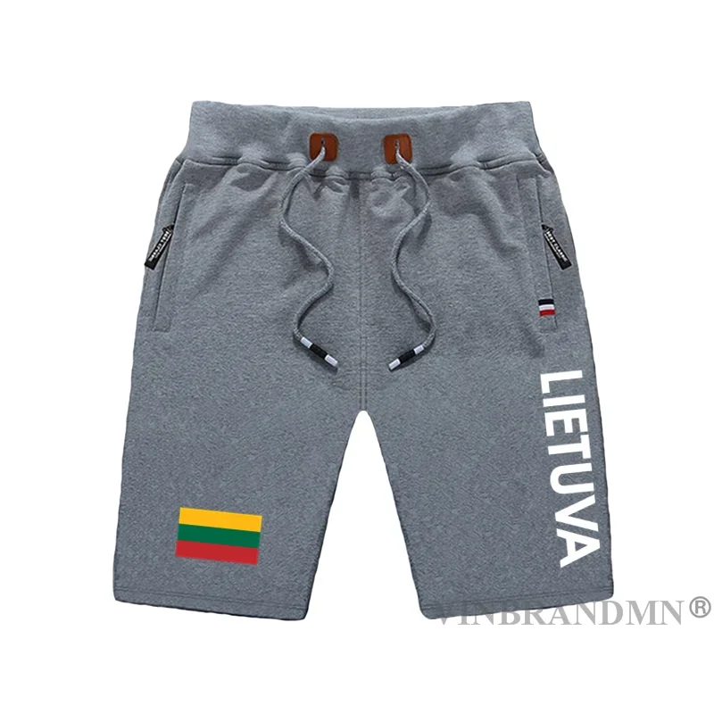 Литва ЛТУ Lietuva Lietuvos мужские шорты пляжные для тренировок с флагом и карманом на