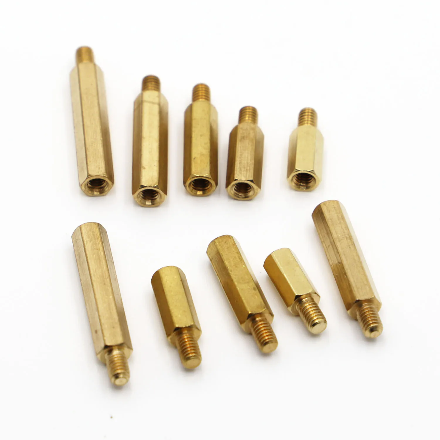 10 шт. M2.5 M3 M4 Шестигранная латунная Проставка винт стойка печатная плата компьютер