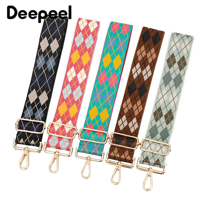 

Deepeel Ethnic 5cm Wide Bags Strap 75~135cm Adjustable Women's Crossbody One-shoulder Bag Handbag Straps Replacement Accessories