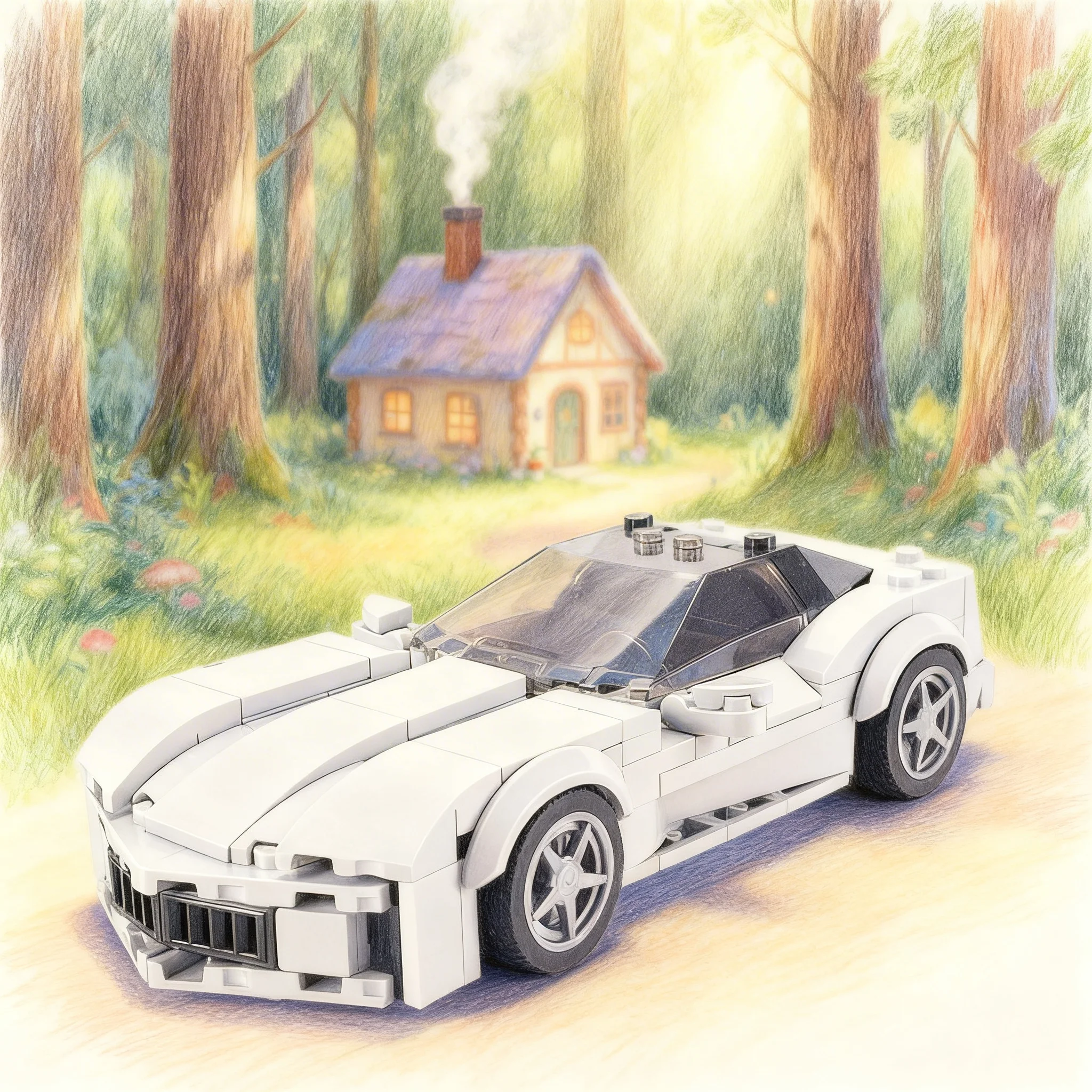 Фото 272 детали MOC Corvette Stingray Concept - Sideswipe City Champions, модель из строительных блоков, игрушка, идея для рождественского подарка №1
