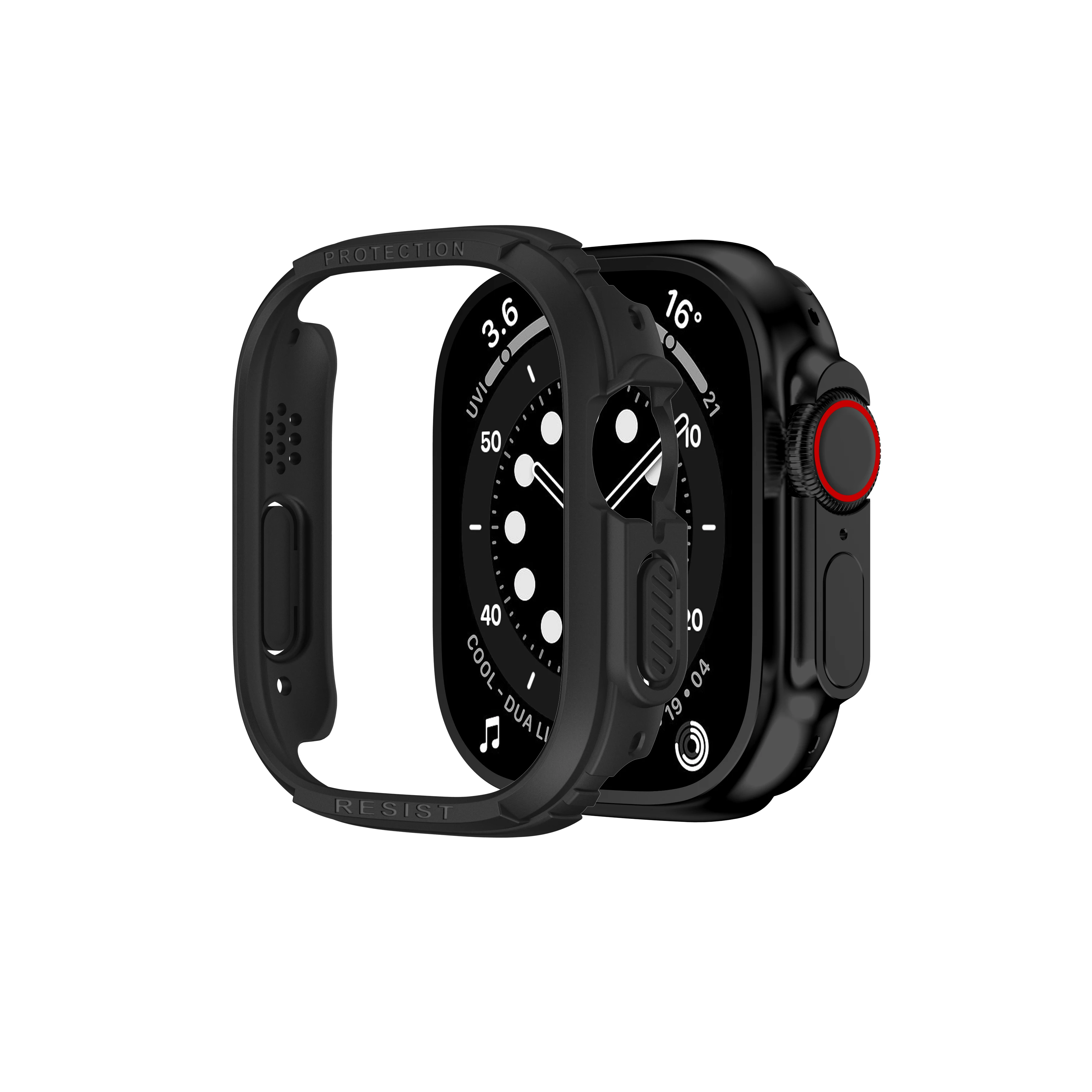 

Чехол из поликарбоната для apple watch Ultra 49 мм, Ультратонкий бампер, противоударный защитный чехол с закругленными краями для iWatch Ultra Armor
