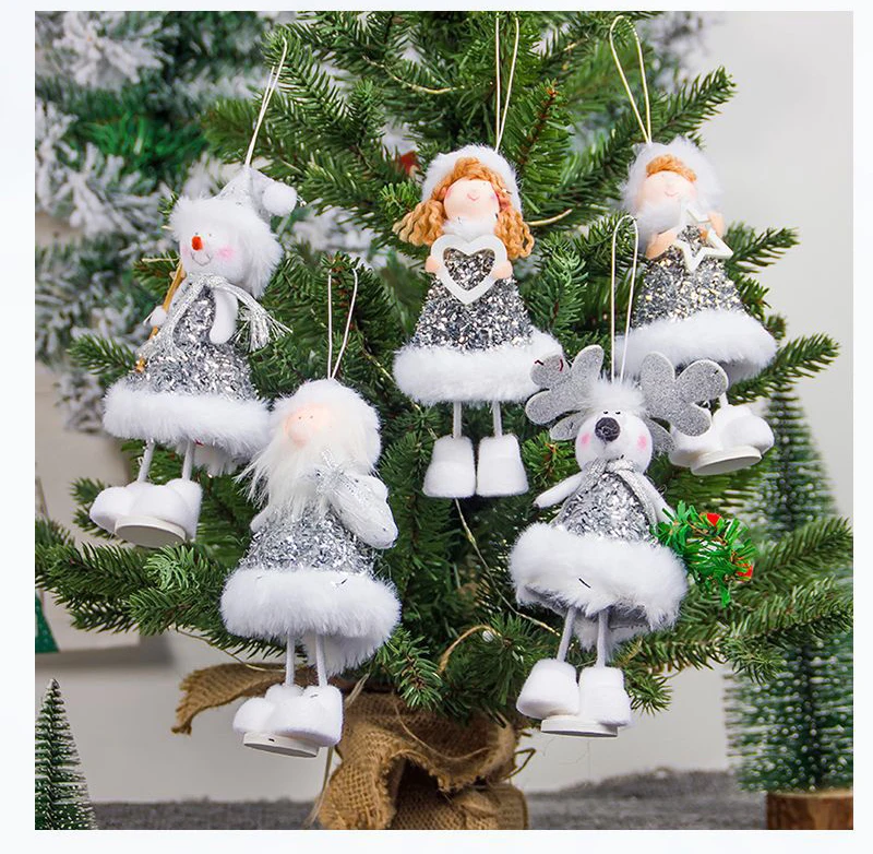 Рождественское платье с бахромой из ткани ангела подвесная рождественская