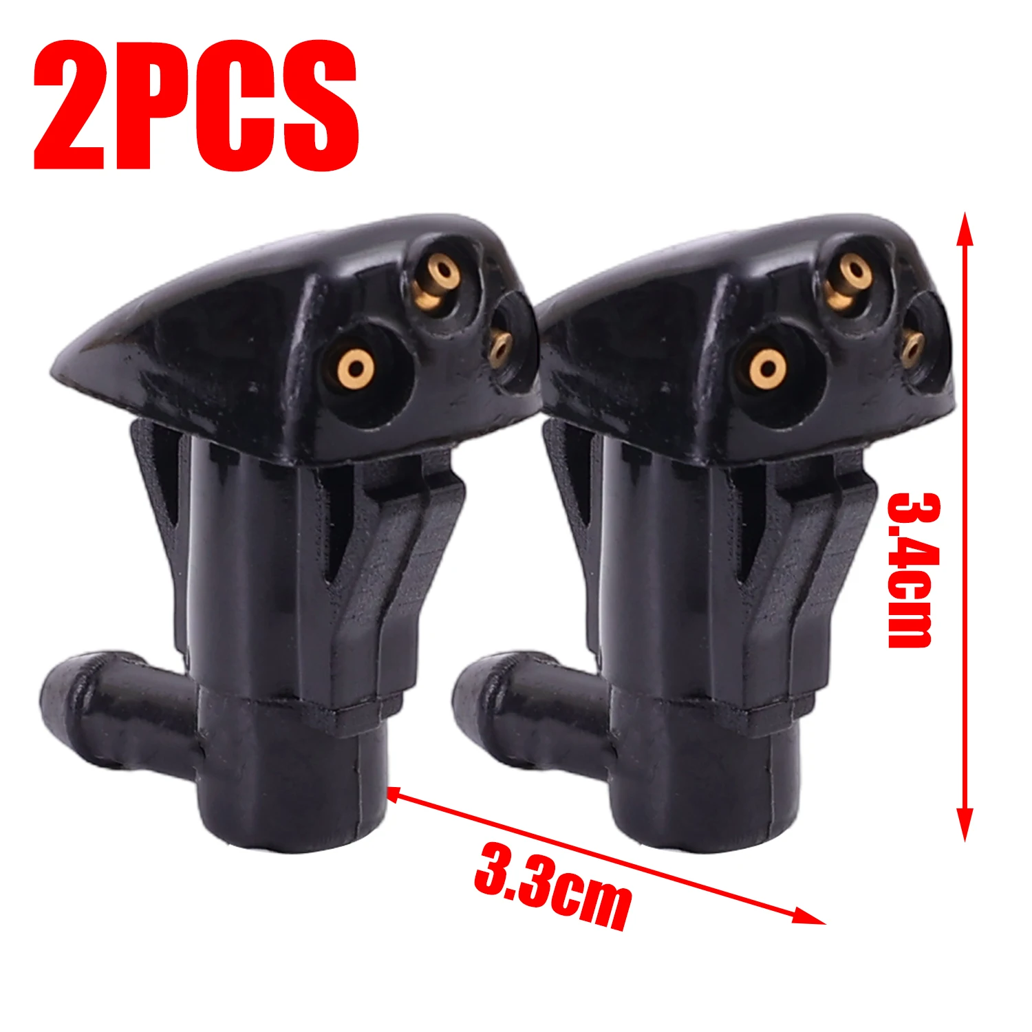 

Новая насадка для омывателя лобового стекла автомобиля для большинства моделей автомобилей, 3-отверстия, насадки для омывателя лобового стекла, насадка для распыления воды стеклоочистителя