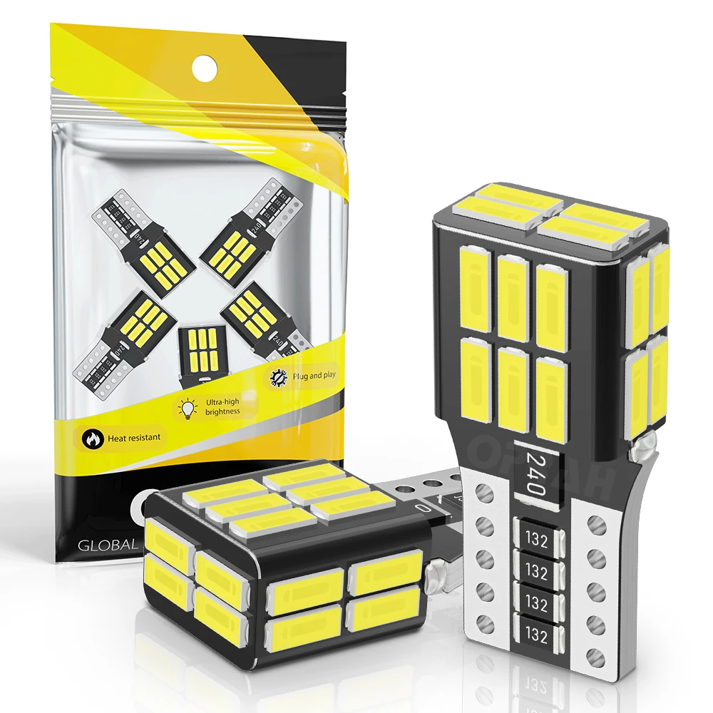 

2X T10 W10W W5W CANBUS Без Ошибок 4014 24SMD Белый Фонарь Заднего Хода Задний Автомобильный Фонарь Супер Яркий 12 В Сигнальны...