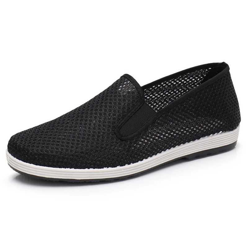 

Mesh Shoes Men Summer Old Beijing Shoes Men's Shoes Breathable Hollow Mesh Casual Sneakers Men Middle-aged Dad Shoes