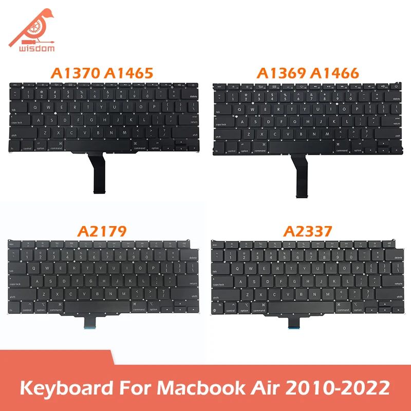

Клавиатура A1465/A1466/A2179/A2337/A2681 для ноутбука, английская клавиатура для Macbook Air Retina, сменные клавиатуры 11/13 дюймов с винтами