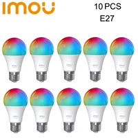imou 10 pcs smart light bulb b5 rgbw lamp work with alexa timer function color bulb colorful changing bulb