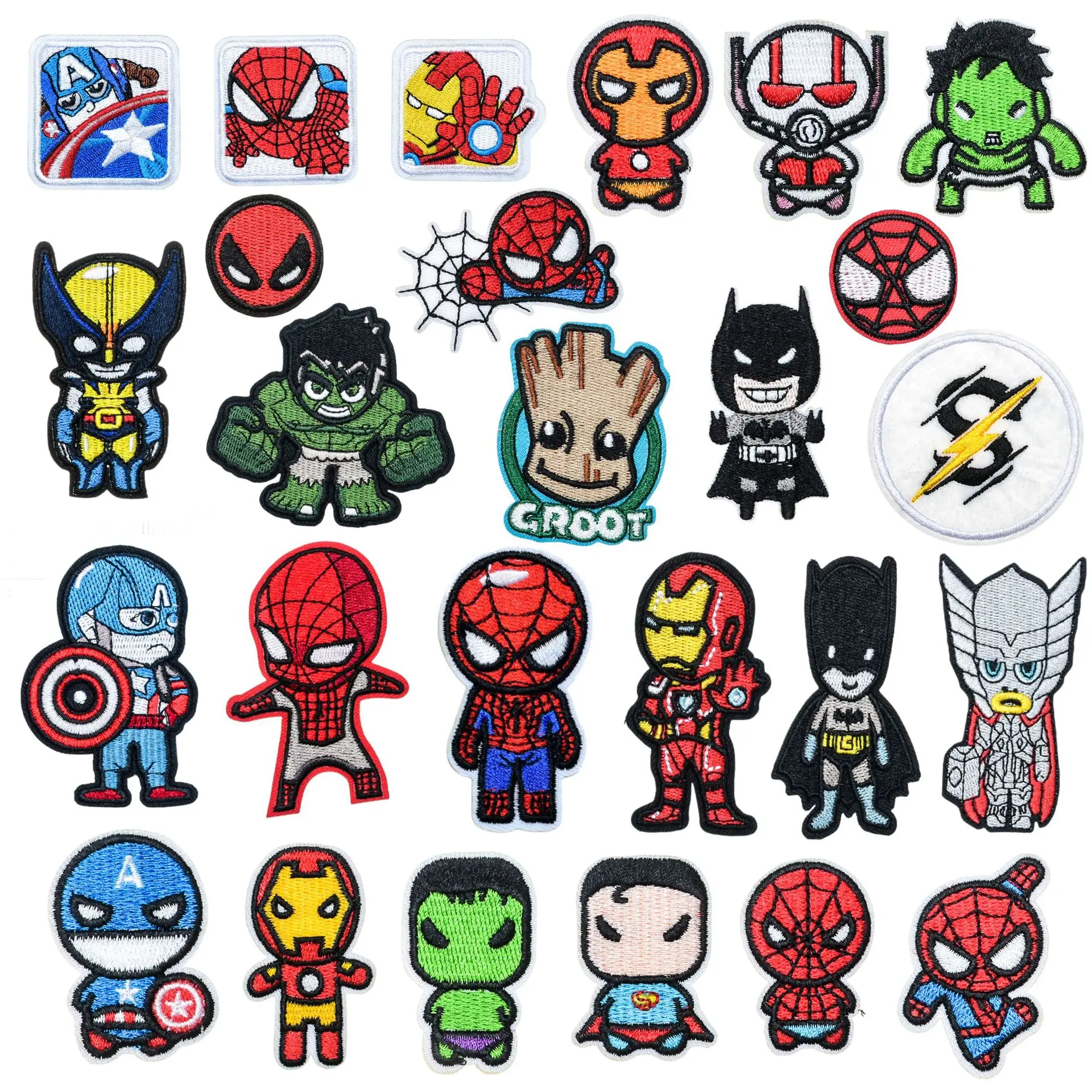 

Нашивки Marvel Железный человек Человек-паук Халк Капитан Америка аниме Мультяшные нашивки одежда наклейки