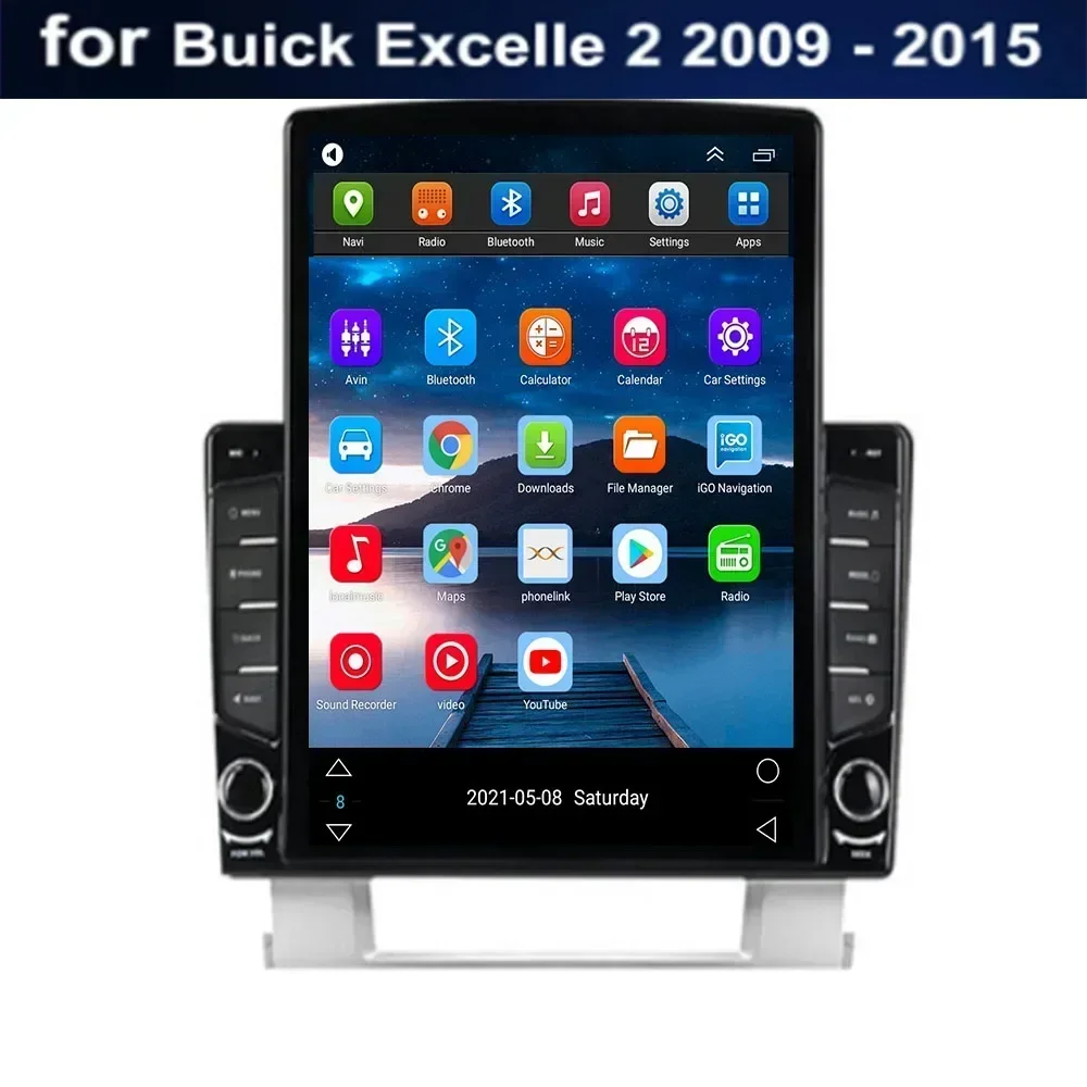 Для Tesla Style 2Din Android13 Автомобильный радиоприемник для Buick Excelle 2 Opel Astra J