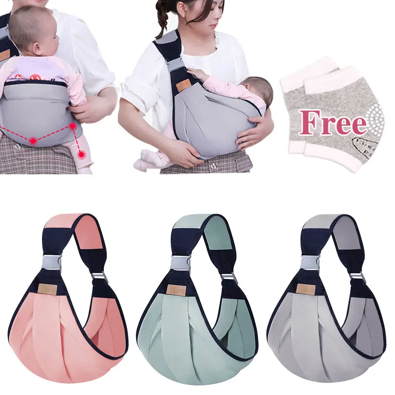 Ergonomic Baby Carrier Breathable Child Carrier Wrap Adjustable Newborn Carrier Ring Sling for Toddler 0-36 Months