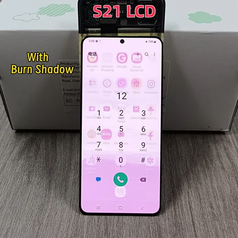 120 Гц для Samsung Galaxy S21 5G Super AMOLED экран дисплея G991F G991U G991B/DS G990F ЖК-дисплей сенсорный экран, с дефектом