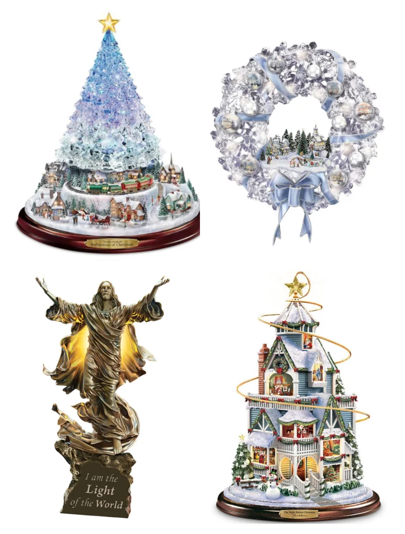 

20x30Cm Christmas Crystal Tree Santa Claus Snowman Rotating Plane Window Paste Sticker Winter New Year Party Home Decoration