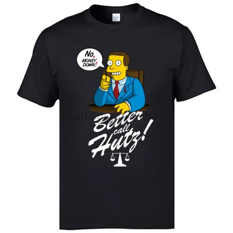 Футболка с принтом Better Call Hutz The Bart Teacher аниме модная винтажная летняя повседневная