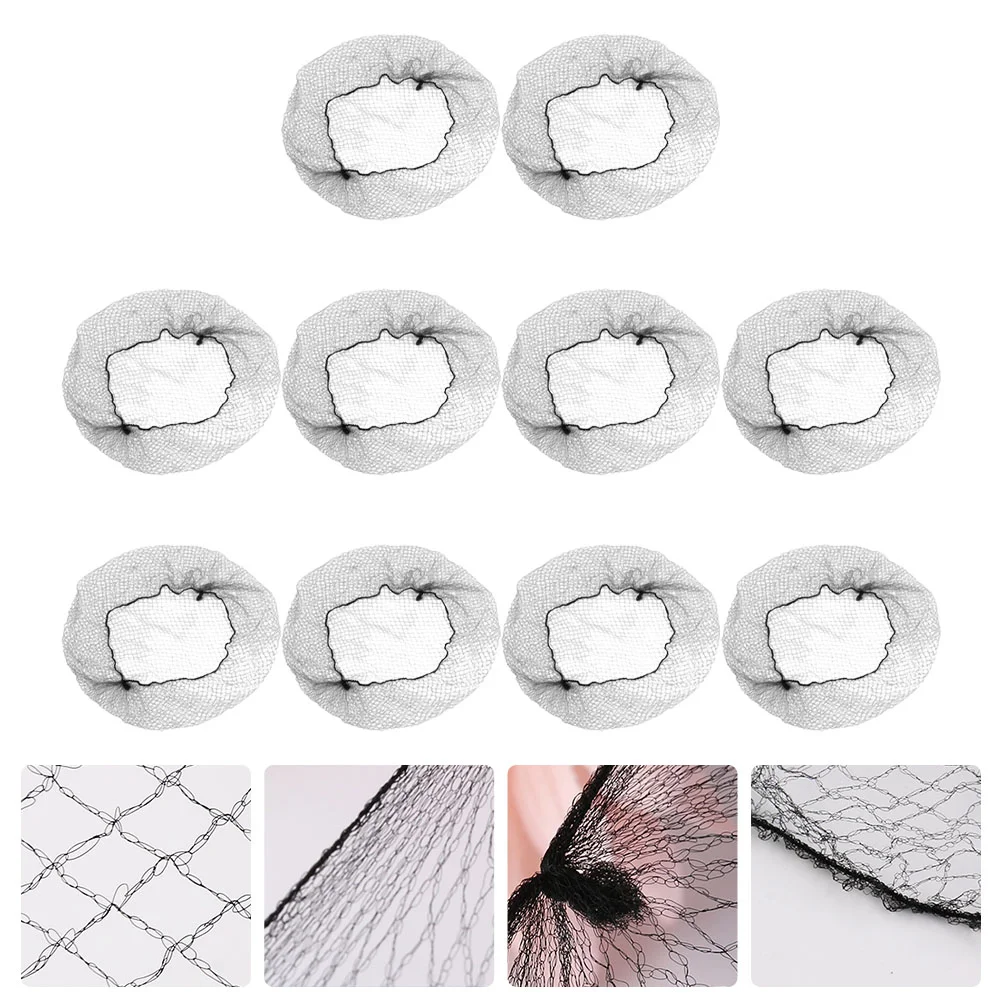 

100 Pcs Redecillas Para Mujer Mesh Net Cap Elastic Braid Jewelry Bun Cover Hair Accessories Women Invisible Nets