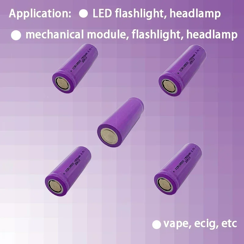 Литий-ионный аккумулятор 18500 3 7 в 1500 мАч