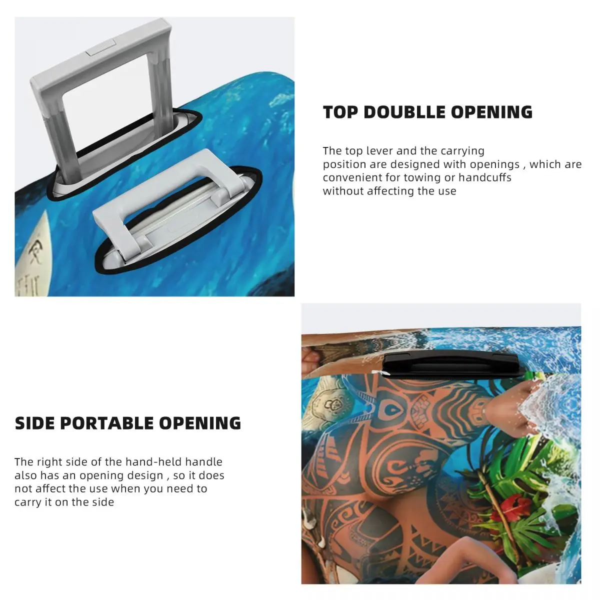 Аниме Моана Мауи бросить ребенок мультфильм чемодан чехол круизная поездка