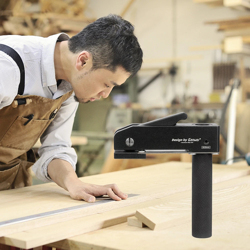 

Metal Desktop Quick Acting Hold Down Clamp 3 Gears Woodworking Benches Dog Adjustable 85mm Shank for 20mm Hole Tools