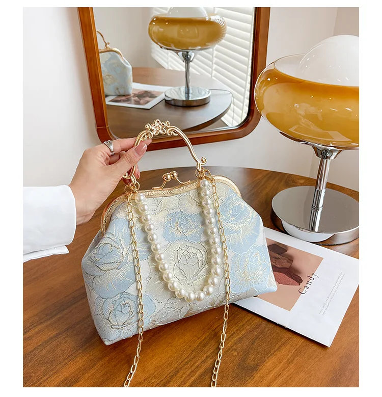 Модная вечерняя сумка в китайском стиле из морской ракушки Модные Винтажные