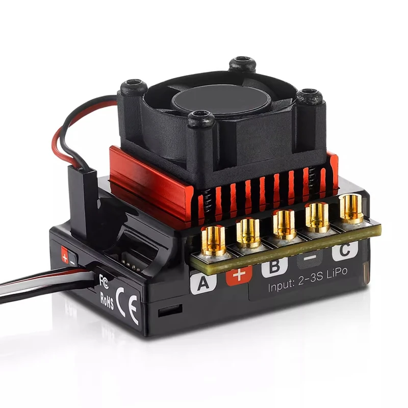 Сенсорный регулятор скорости ESC Lipo бесщеточный для Quicrun 10BL120 G2 120A 2-3S