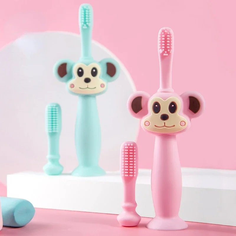 

1PCS Kids Soft Silicone Training Toothbrush Silicone Koala Teether Baby Care For Teeth Food Grade Teething Brush