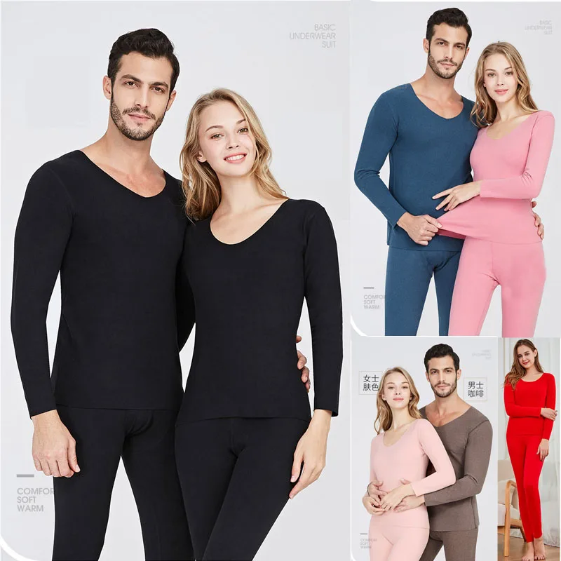 

Thermal Underwear for Women Men - 2 Pack Sets Ultra Soft Long Pajama Set-Warm Base Layers with Fleece Lined for Cold Weather
