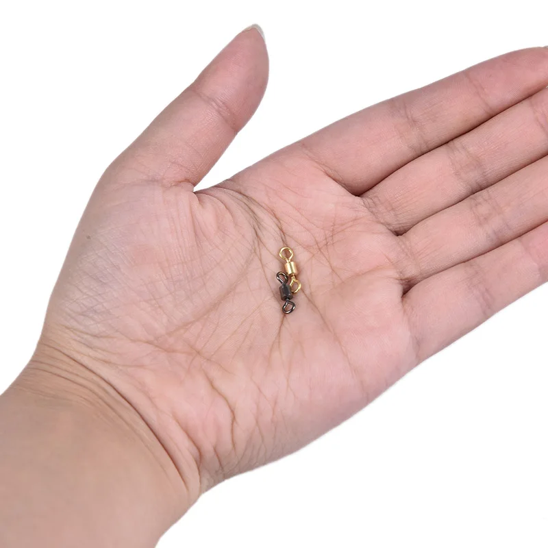 50 шт./100 шт. рыболовный коннектор шариковый подшипник поворотный твердый