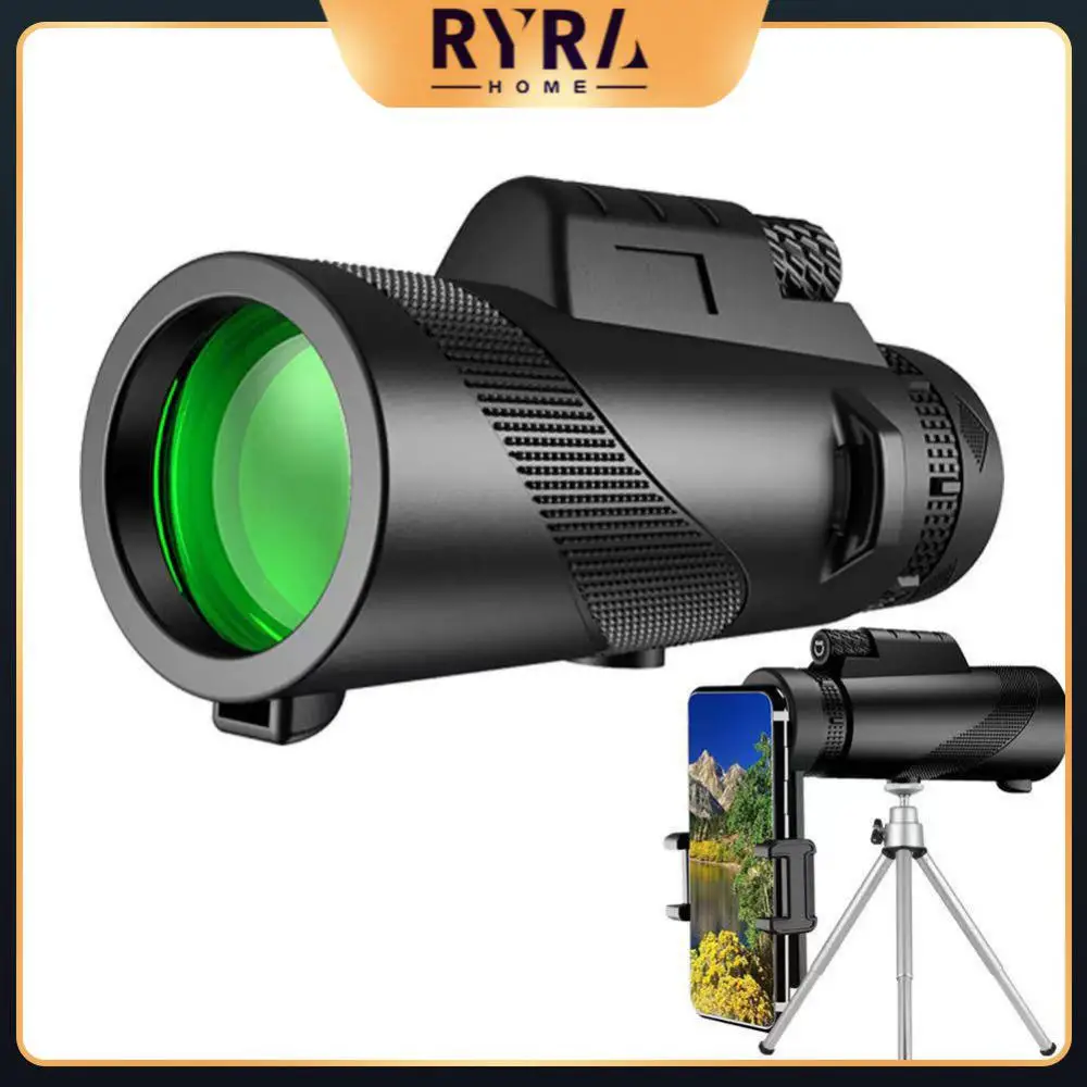 

18mm Eyepiece Eyepiece Focusing Plastic Shell 80x100 Magnification Zoom Tripod High Definition Portable Monocular Telescope