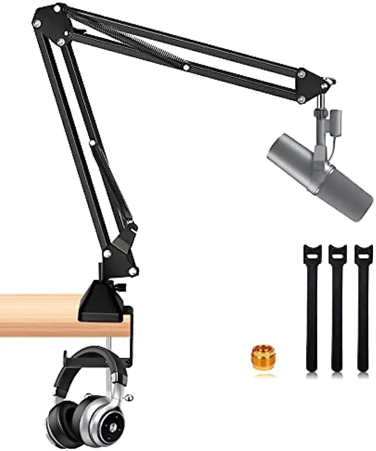 

Стрела для модернизированной сверхмощной подставки для микрофона, регулируемая подвеска Mv7 стрела для прямой трансляции, подкастинга, игр