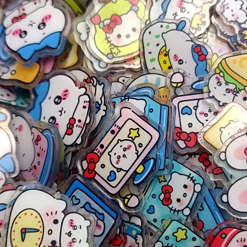 Sanrio Hello Kitty 2 см акриловый лист DIY брелок подвеска аксессуары ручной работы