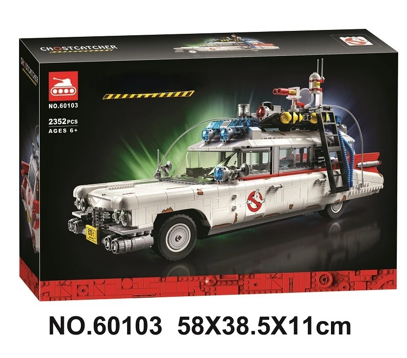 

New In stock 2352 PCS Ghost Busters Ecto-1 Building Blocks Lepining Friends Toys Compatible 10274 Christmas Gift Toys 21108