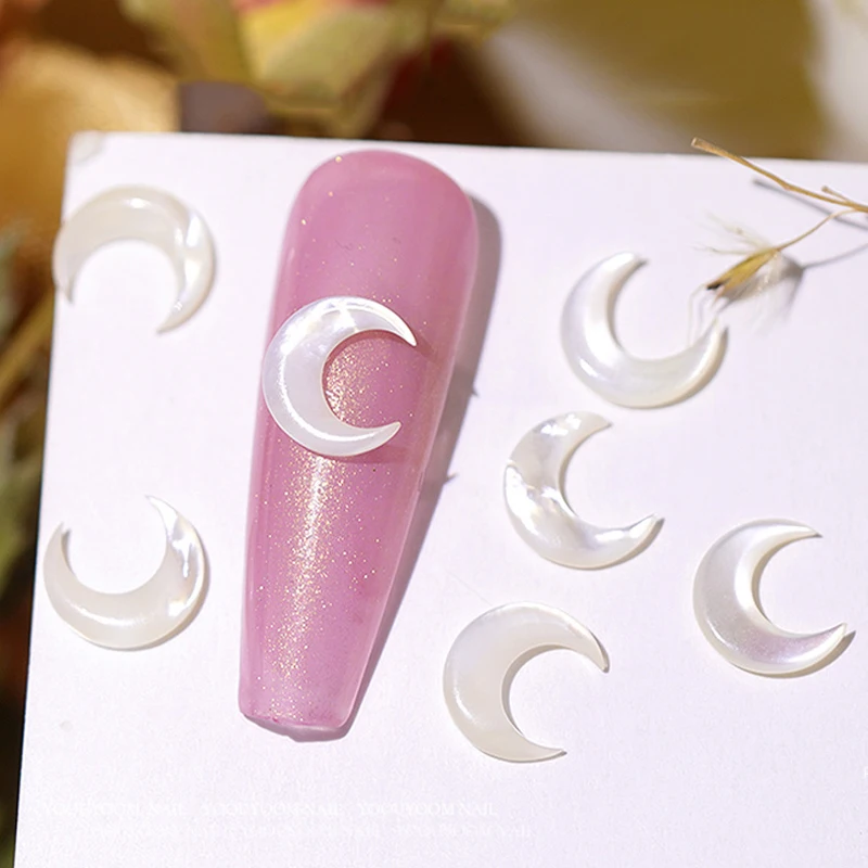 

10/20 шт. украшения для дизайна ногтей в виде Луны ракушки Луны в японском стиле Модные Простые аксессуары для маникюра оптовая продажа Прямая поставка