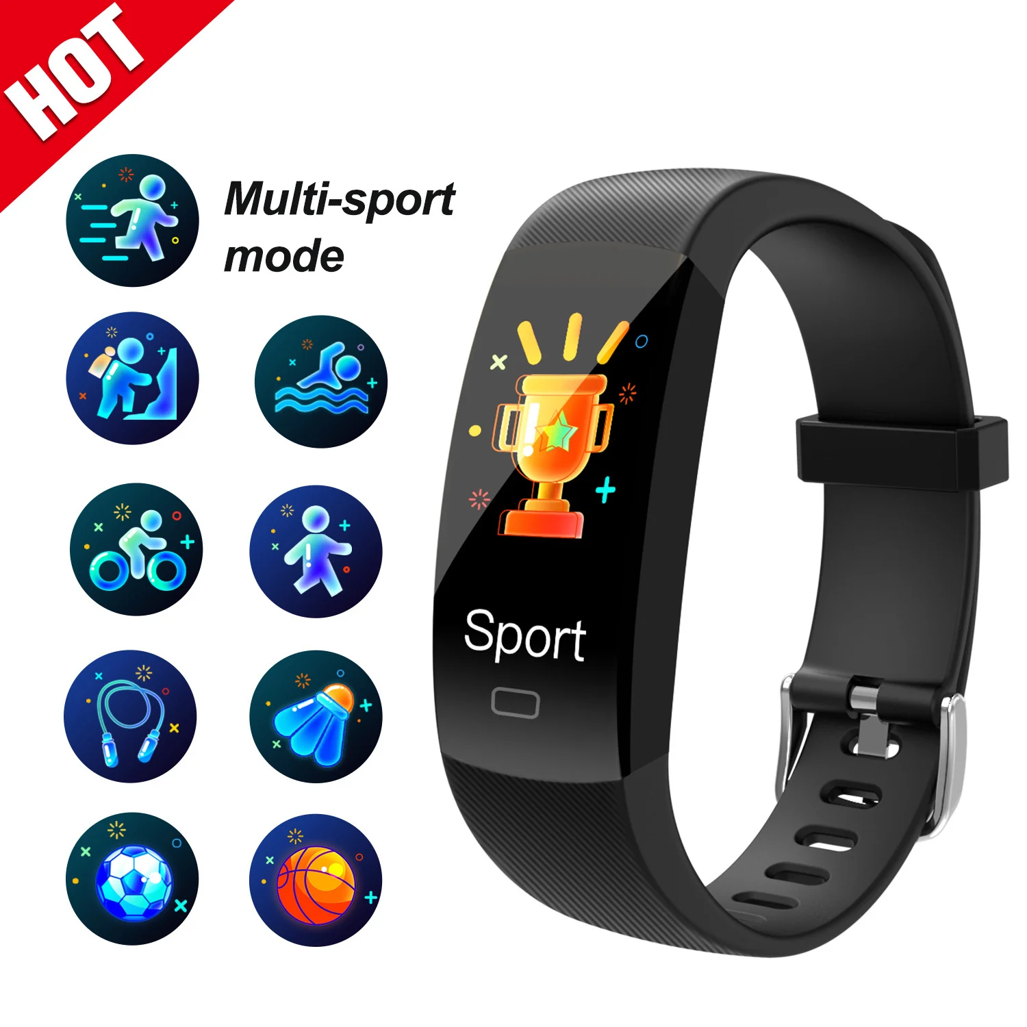 

Умные водонепроницаемые умные часы с пульсометром и тонометром