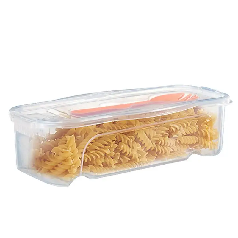 

Spaghetti Cooker Heat Resistant Clear Ramen Bowl With Lid Fridge Organizer Bins Spaghetti Noodle Cooking Box Fruit Containers