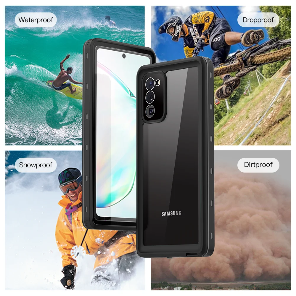 S23 Ultra IP68 Waterproof Case For Samsung Galaxy S22 Note 20 S21 FE S20 Plus A53 A52 A12 A32 A13 Outdoor Swimming Phone Cover