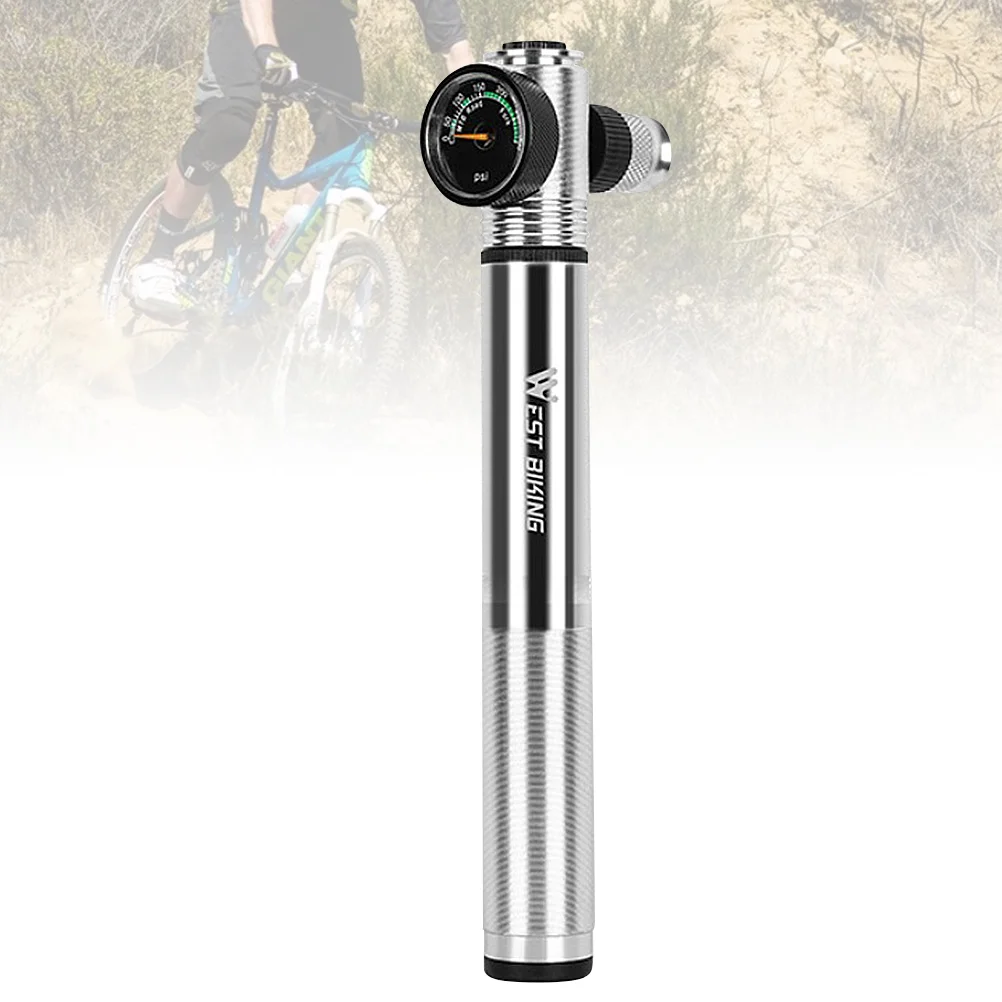 

Pump Mini Bike Tire Portablegauge Compact Small Track Cycle Mtb Micro Air