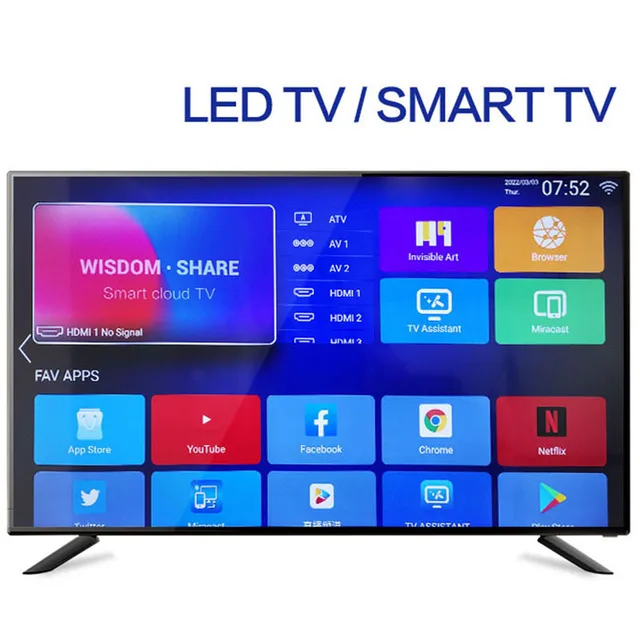 32 inch Intelligent Network TV Ultraclear 1920x1080 Smart Television LED Screen Computer Monitor WiFi Wireless Screen Projection 2