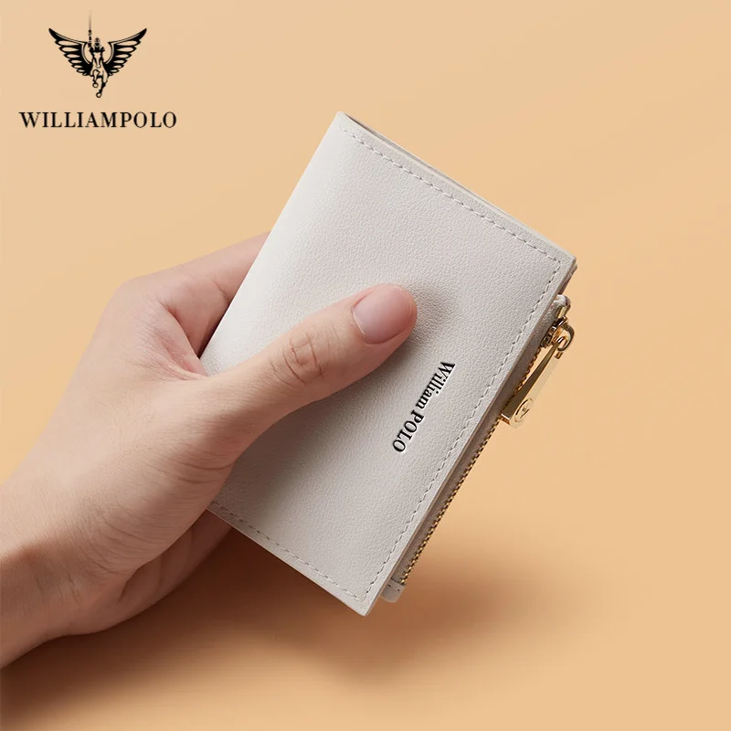 

WILLIAMPOLO 2022 New Fashion Women's Wallet Short Women Coin Purse Wallets For Woman Card Holder Small Ladies Wallet Female Hasp