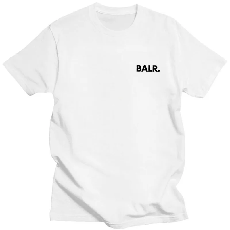 Футболка BALR летняя из 100% хлопка толстовка с коротким рукавом для танцев в уличном