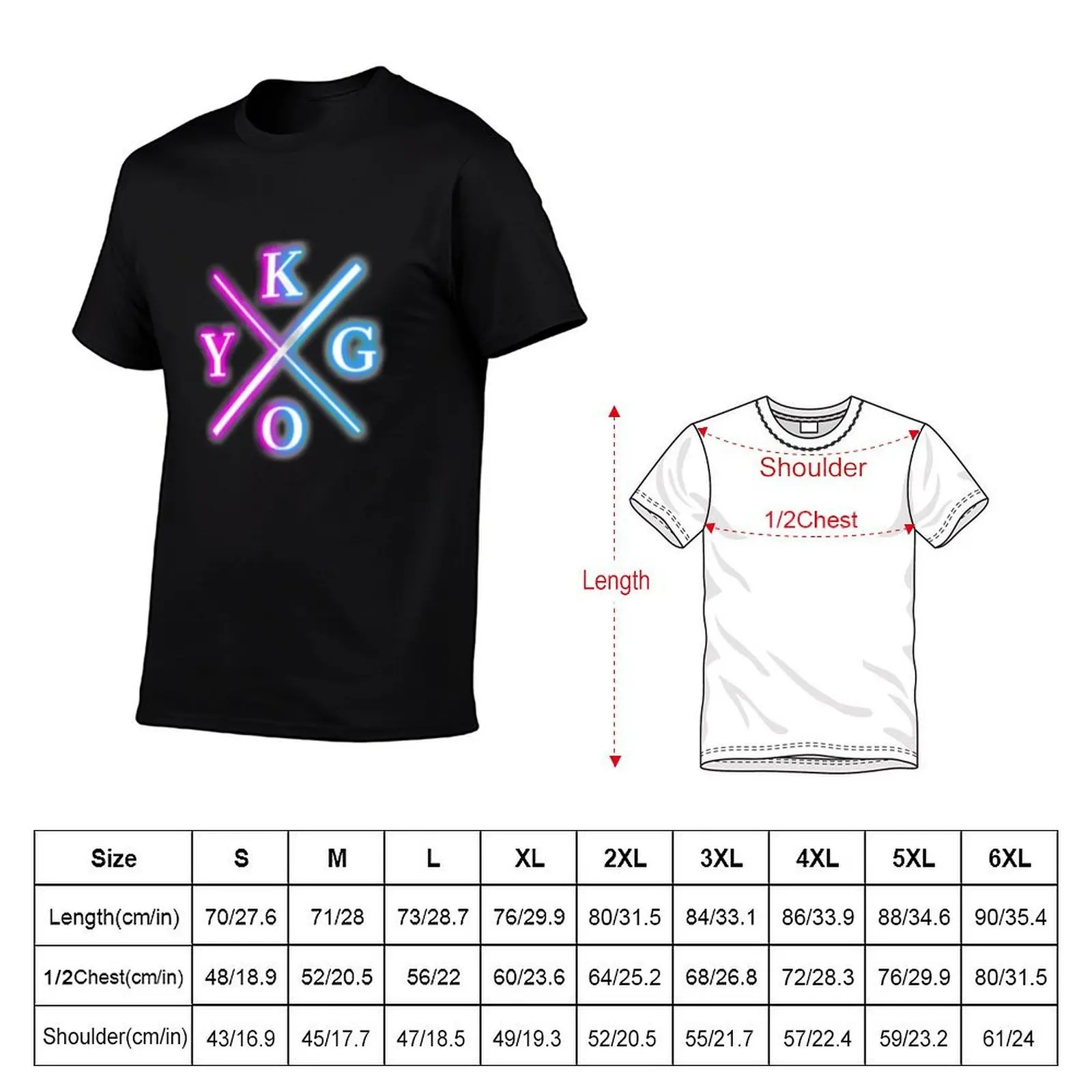 kygo on neon T-Shirt man t shirts for men T-Shirt (art.: 3920dd0f6eef2) - 3920dd0f6eef2