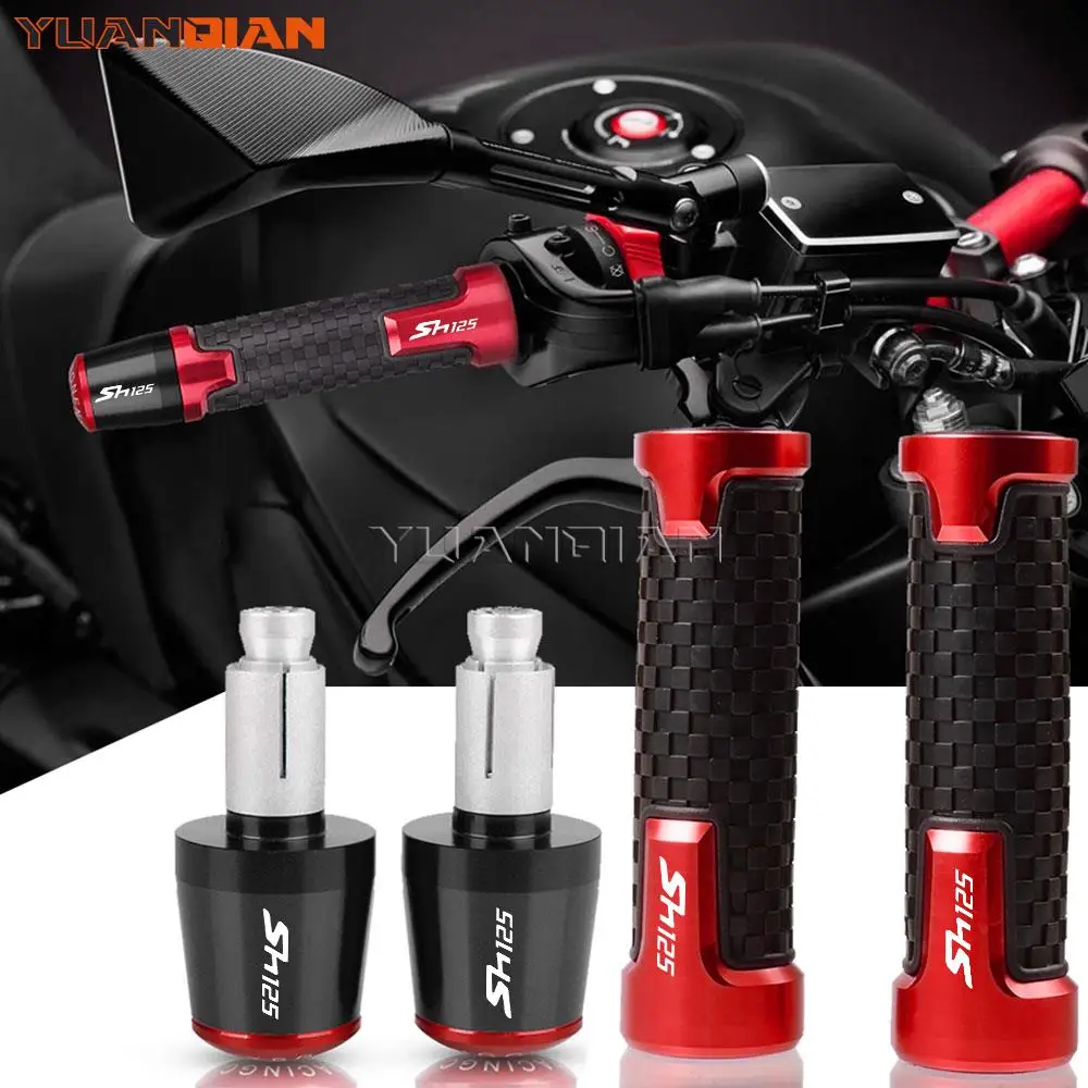 

For HONDA SH125 SH125i SH 125 125i 2014- 2022 2023 2021 2018 2020 22mm Motorcycle Hand Grips Handle Bar Handlebar Grip Ends Plug