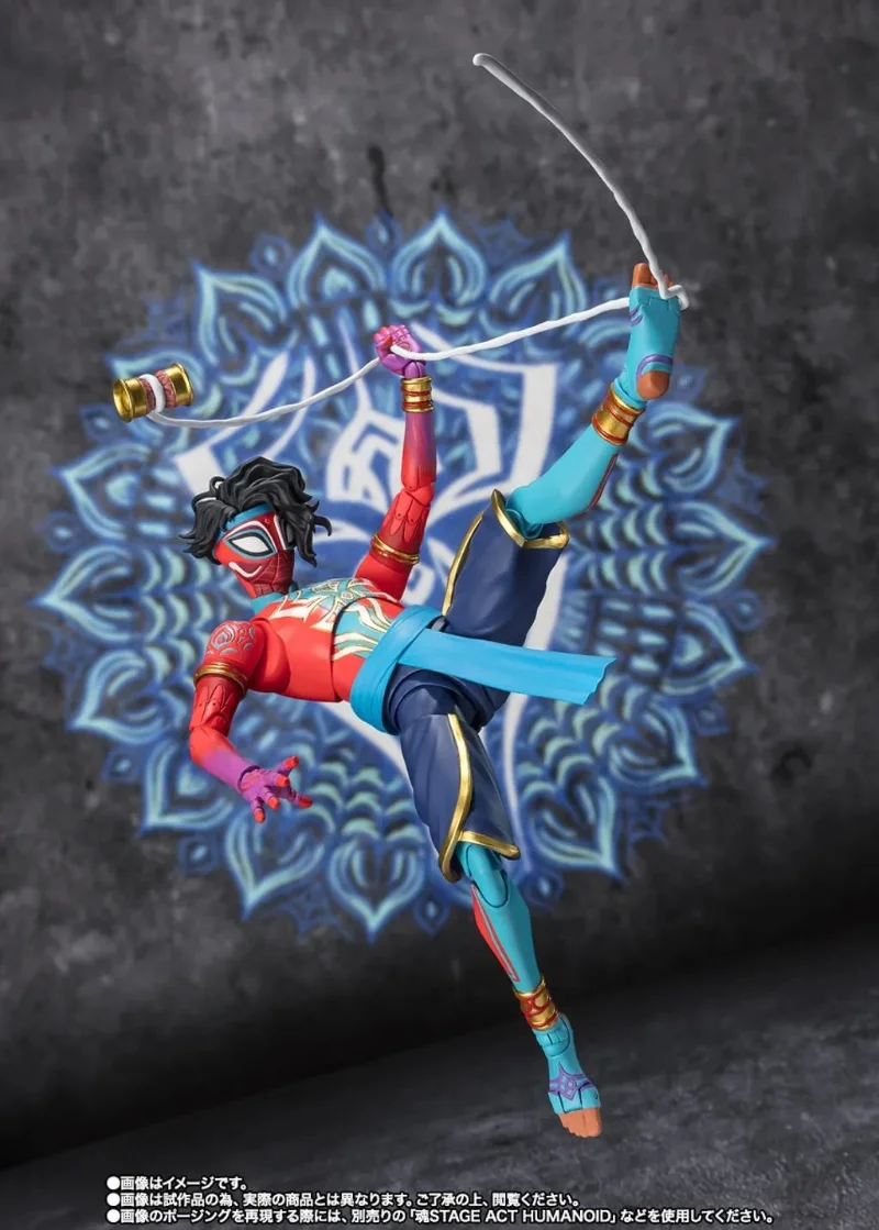 Фото В наличии: Коллекционная подвижная фигурка Bandai SHF Spider-Man: Через вселенные (аниме-фильм), модель-игрушка №4